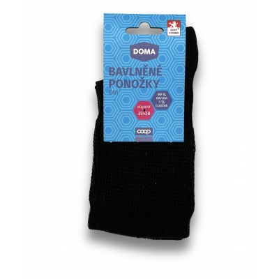 Bavlněné ponožky uni, vel. 35-38, černé