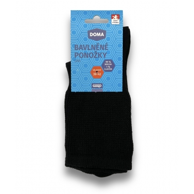 Bavlněné ponožky uni, vel. 39-42, černé