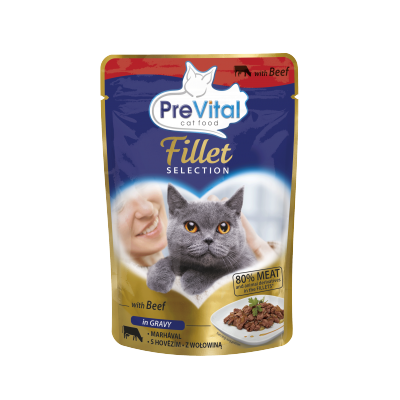 PreVital pouch 85g fillet GRAVY BEEF