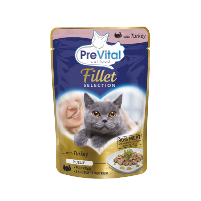 PreVital pouch 85g fillet JELLY TURKEY